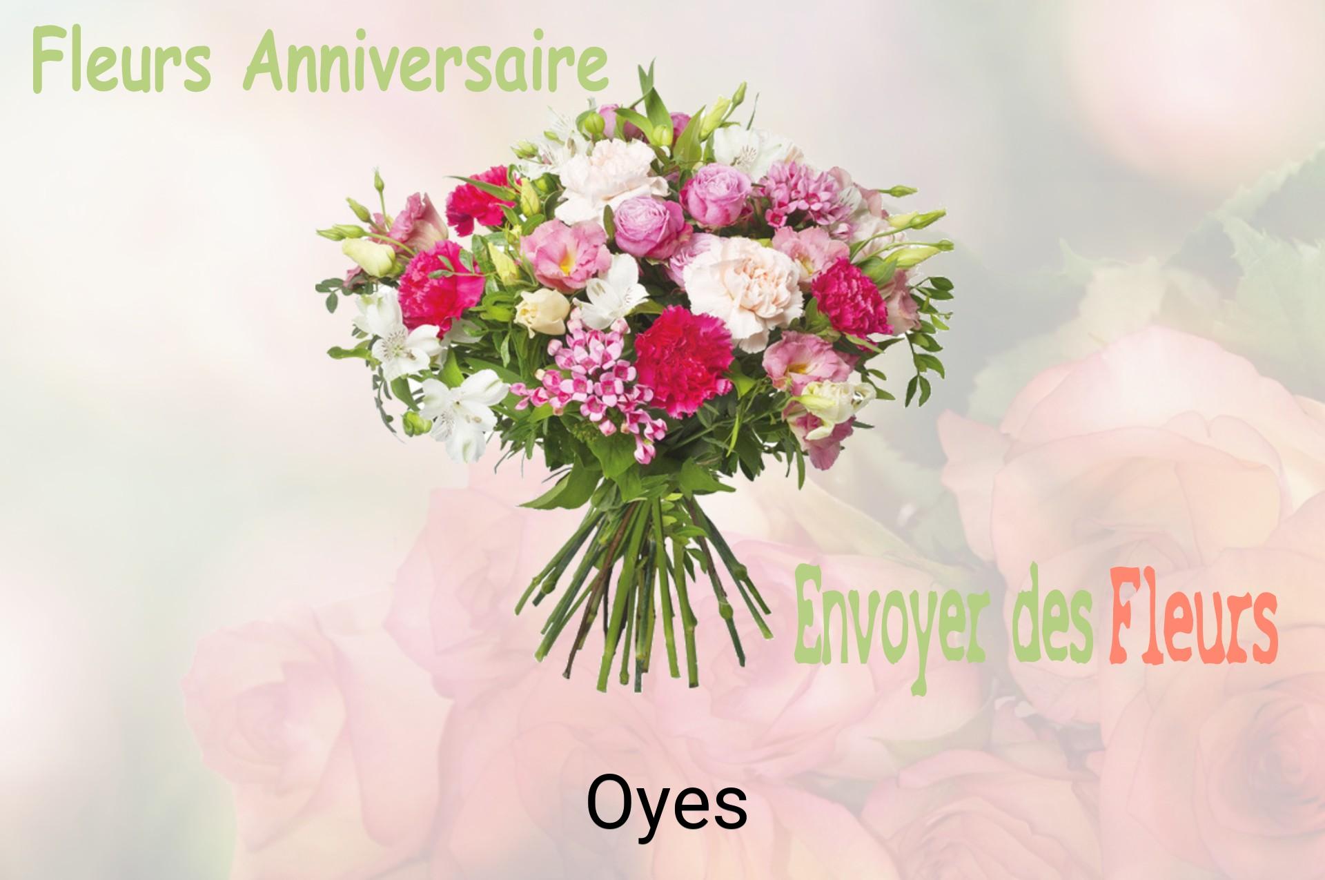 Bouquet de fleurs d’anniversaire livré à Oyes