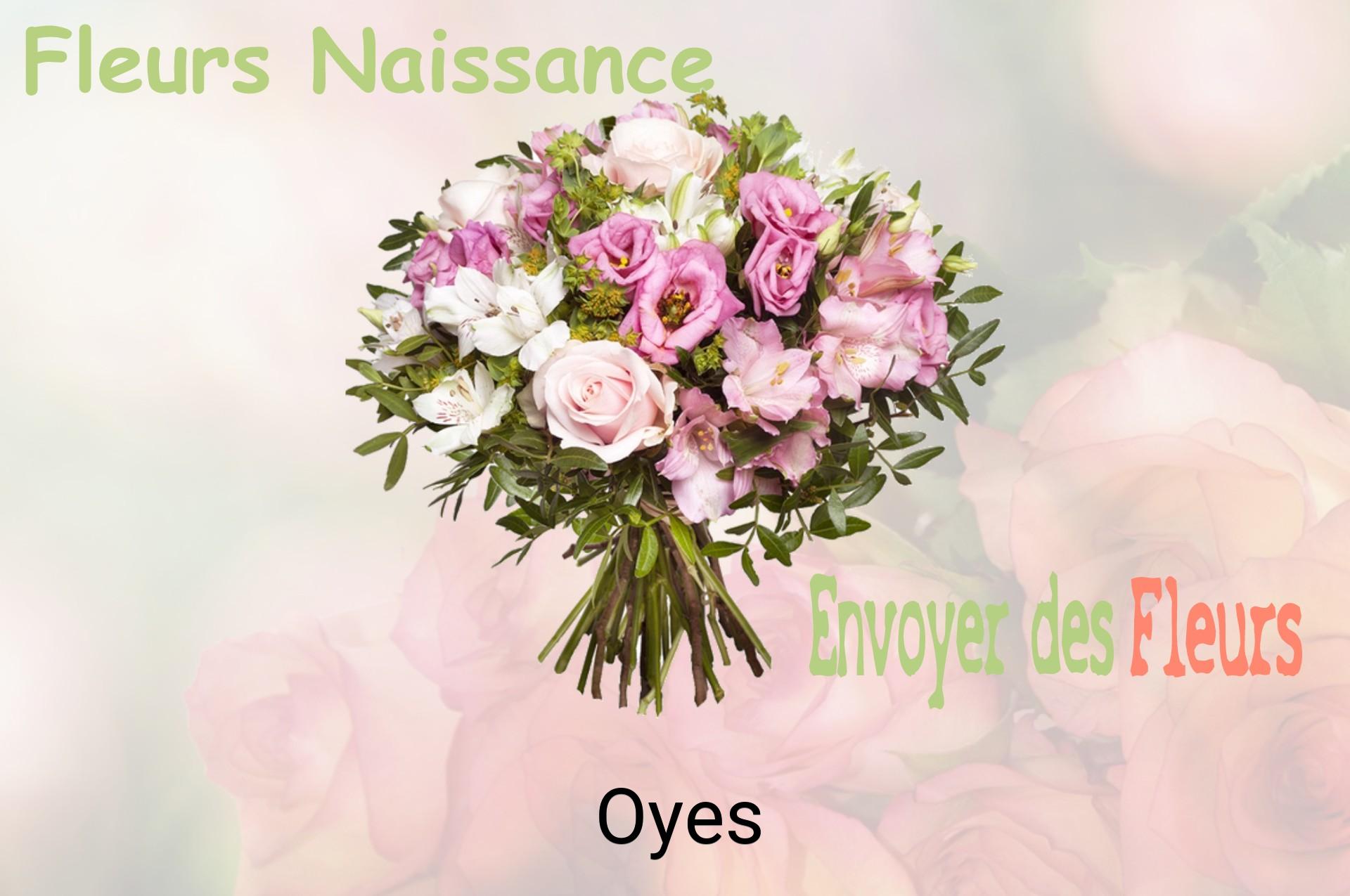Bouquet de fleurs de naissance livré à Oyes